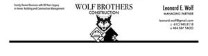 Wolf Brothers Construction