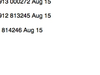 August 2018 Bank Statement K Hov $2 Million