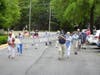 Friends from Lewinsville Presbyterian Church gathered and walked to Quinn's apartment.