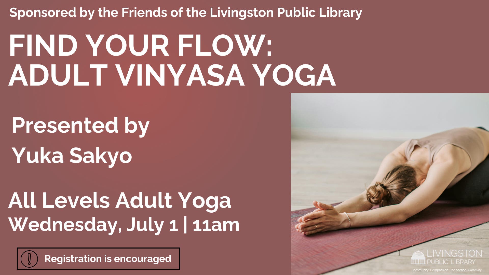 Find Your Flow: Adult Vinyasa Yoga 