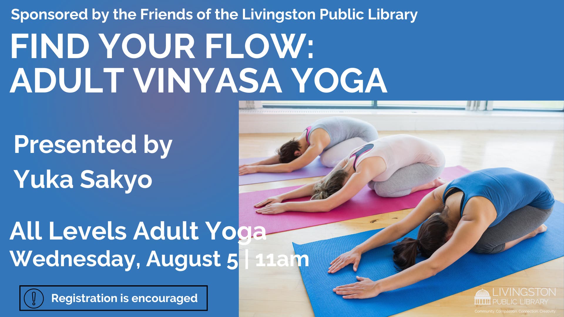 Find Your Flow: Adult Vinyasa Yoga