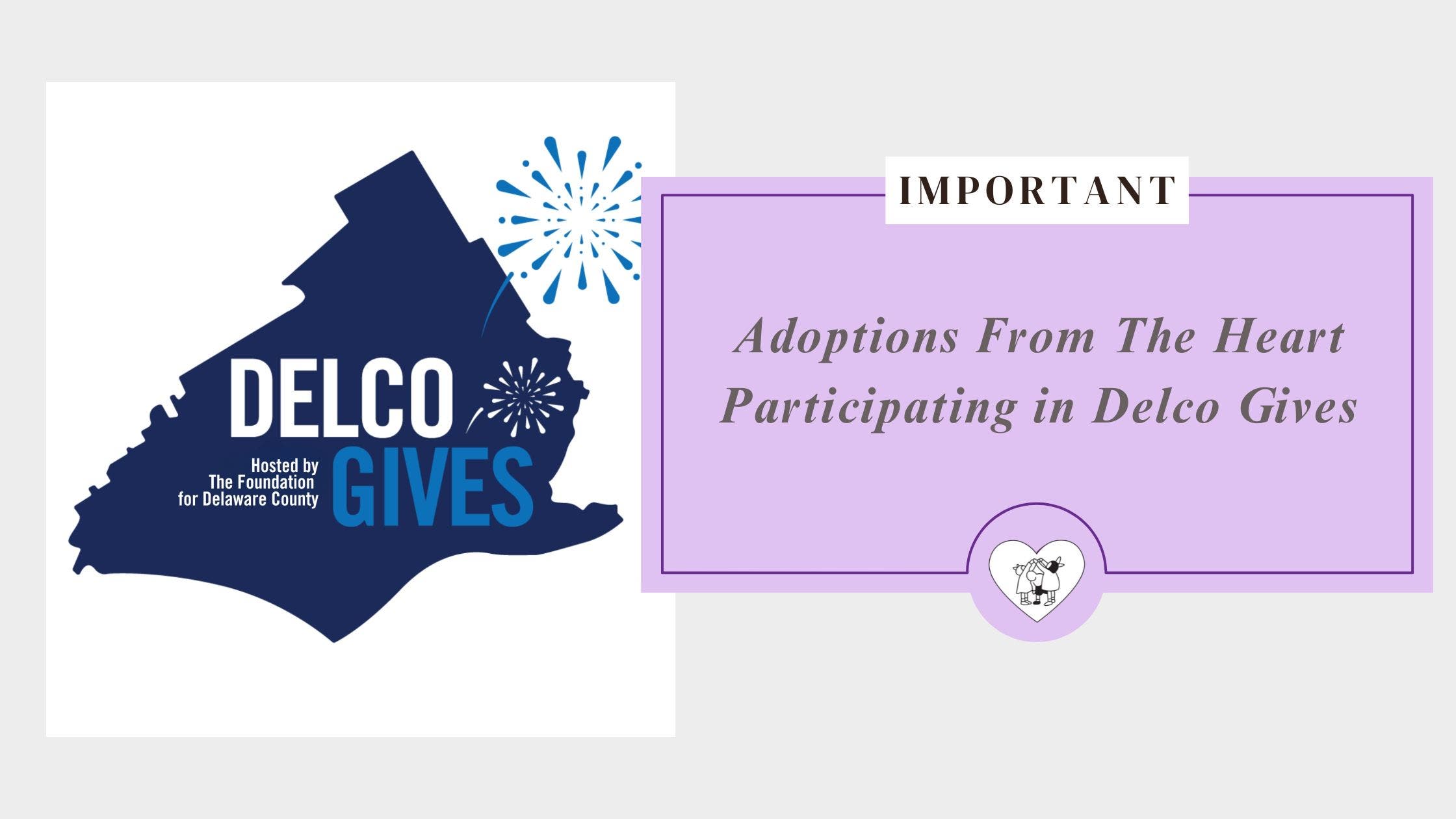 Adoptions From The Heart to Participate in Delco Gives 
