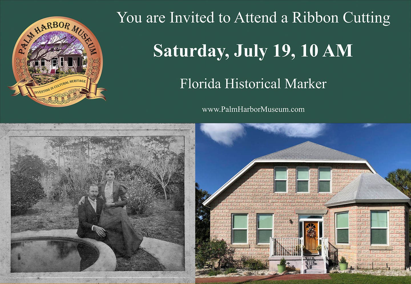 Palm Harbor Museum celebrates dedication of Historical Marker for its historic Harley House July 19
