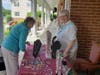 Bead Buddies member and resident of Traditions of Hanover, Pauline Beck, helps to sell the group's jewelry during Longest Day, an annual event held in June to raise money for the Alzheimer's Association. 
