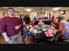 Speech-language pathology students from Moravian University, Blake Schuck, Julia Marinaccio, and Amanda Smith, assist with activities during the residents' spa day at Traditions of Hanover on Valentine’s Day.