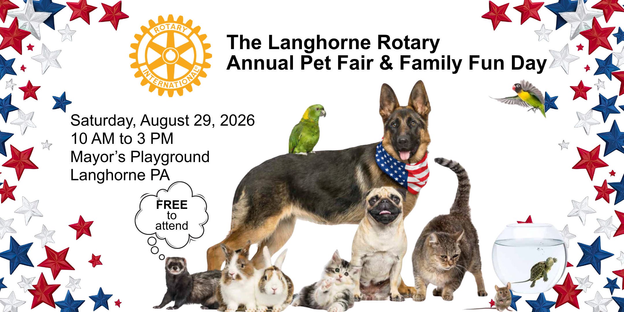 Langhorne Rotary Annual Pet Fair & Family Fun Day
