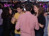 Sarah Heilbronner, Jack Gomberg and Emily Salzman catching up at WYLD 