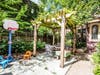 Side yard oasis at 105 N Kenilworth Ave