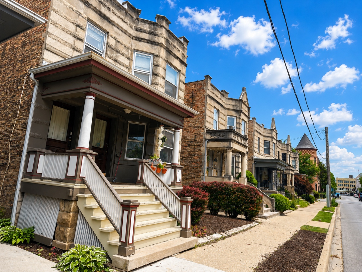 Vintage Oak Park charm, a walk-to-everything location, and a second-floor 2-bedroom plus den rental just steps from downtown Oak Park.