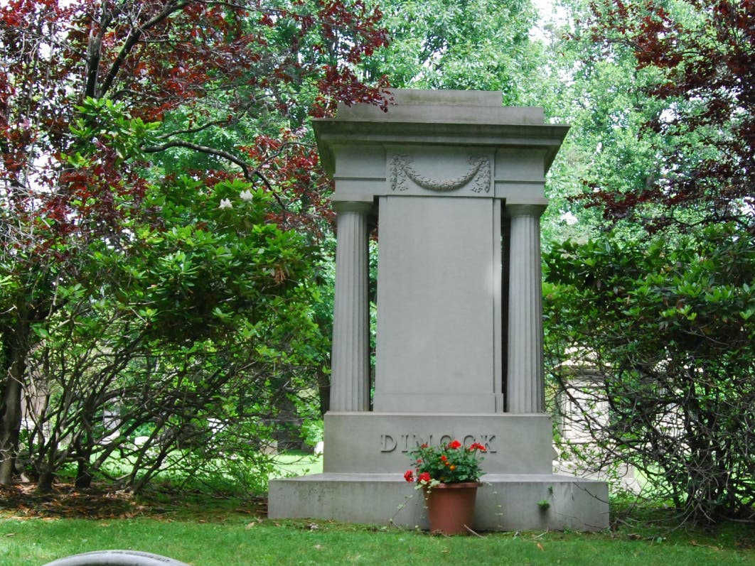 Dimock Monument, Cedar Hill Cemetery 