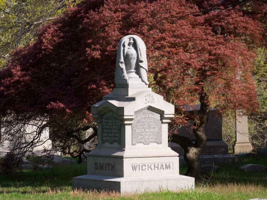 Wickham Monument at Cedar Hill Cemetery 