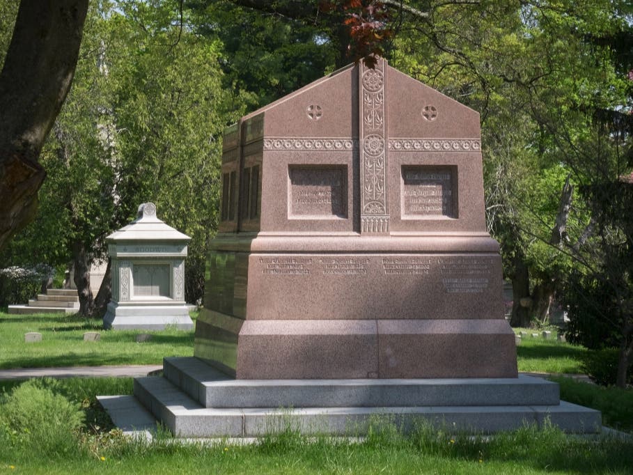 Morgan Monument at Cedar Hill Cemetery 