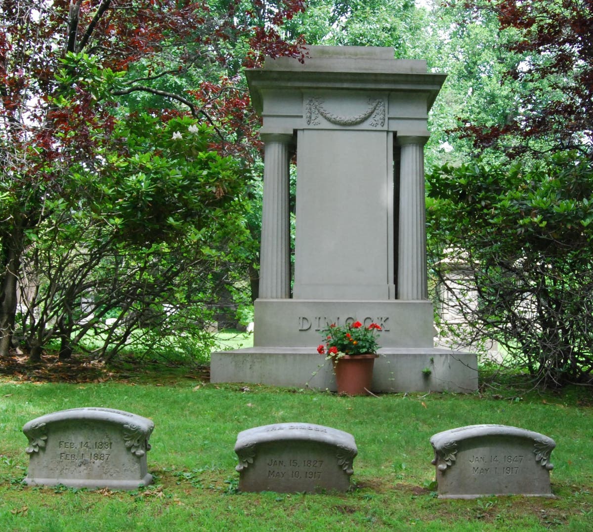 Dimock Monument, Cedar Hill Cemetery 