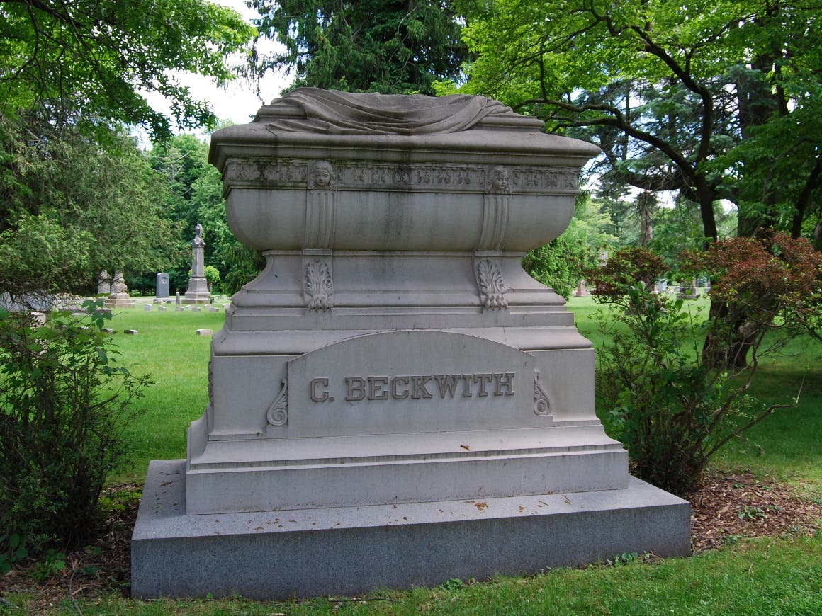 Beckwith Monument, Cedar Hill Cemetery, Hartford 