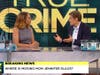 Mara Schiavocampo, left, and Dr. Oz discuss the Jennifer Dulos case during an episode of The Dr. Oz Show."