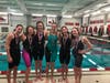 DHS placed six swimmers on the All-FCIAC team including (L to R) Natalia Ferranto, Maggie Sedlak, Lexi Punishill, Lily Bradbury, Kendall Luecke, and Olivia Golden