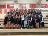 DHS Girls Swim and Dive Team Celebrates after being named 2019 FCIAC Champions