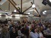 The crowd at the special meeting of the Darien Board of Education on the Darien High School cheating scandal.