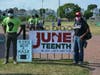Juneteenth was celebrated by more than 200 people in Veteran's Park in Norwalk on Friday.