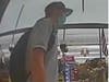 Surveillance photo of the suspect in the Monday robbery of the People's United Bank in the Main Avenue Stop and Shop.