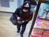 Surveillance photo of a suspect in a recent larceny in New Canaan, according to police.