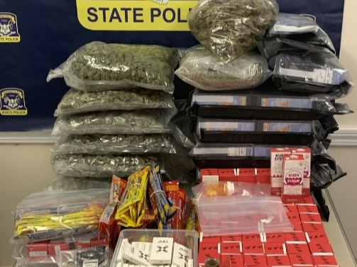 State police said troopers seized 9 pounds of marijuana and other drugs during a raid at the Seymour home of Saldi Hyska​.
