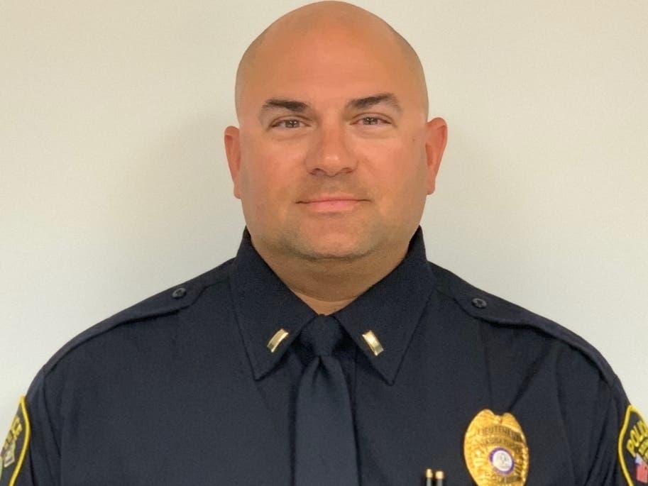 Naugatuck Police Lt. Mark Pettinicchi has begun walking as he continues his rehabilitation from a serious on-duty injury late last year.