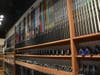 The wall of top-of-the-line golf shafts and heads at Club Champion in Westport.