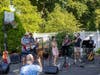 One of the bands playing during the 2022 Lincoln Parkapalooza in the Stratfield Village area of Fairfield.