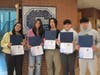 March Students of the Month at Staples High School. From left, Lily Hultgren, Isabella Rivel, Matthew Saw, Charlie Curran and Peter Cordts. Not pictured, Juan Nieves.