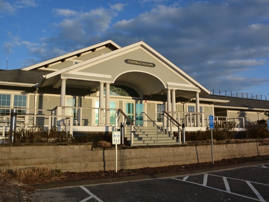 Fairfield's Penfield Pavilion, which is slated for repairs and contaminated soil remediation.