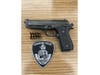 The firearm and ammunition found by Stamford police during last week's arrests of Job Casimir and Veronica Horvath.