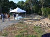 The huge hole where construction will begin on the new Greenfield Street affordable housing development in Fairfield.