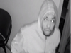 A second surveillance image of the suspect in the Oct. 14 burglary at the Islamic Community Center on Clinton Avenue in Bridgeport.
