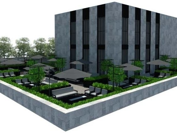 The former AT&T building at 430 John St. in Bridgeport is slated to become a mixed-use development.