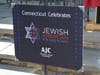 An American Jewish Committee sign of support.