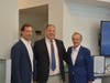 From left, Ryan Raveis, First Selectman Bill Gerber and Bill Raveis at the naming of June 7, 2024, as "William Raveis Day" in Fairfield.