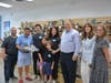 Fairfield residents David and Lindsay Orr, center in store t-shirts, have opened Bricks & Minifigs, a LEGO store, in Fairfield. It is only the second such store in Connecticut, the other one is in Southington.