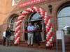 The ribbon-cutting ceremony at Fairfield Post with First Selectman Bill Gerber and University President Dr. Mark Nemec.