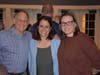 Christine Vitale, center, easily won in Tuesday's Special Election for First Selectperson in Fairfield, according to the unofficial vote tally. She's joined by Steve Sheinberg, Democratic Town Commitee Chair, left, and Campaign Chair Erin Lopez.