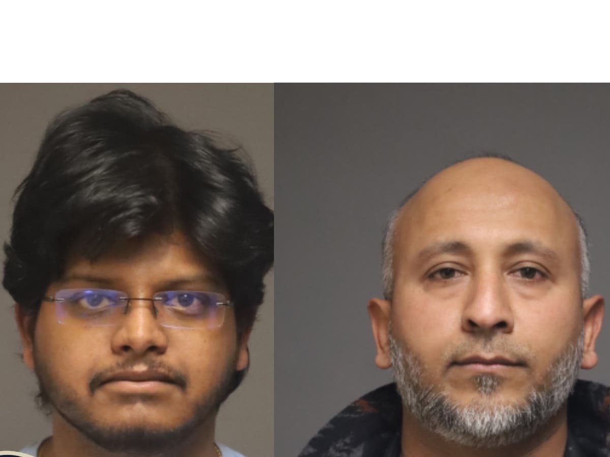 Kowshik Sumanth Valavala, left, and Hanif Yakub Vora were arrested on charges of illegal cannabis sales, according to authorities.