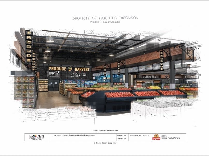 Rendering of some of the recent renovations at the Fairfield ShopRite at 1975 Black Rock Turnpike in Fairfield. The store will hold a ribbon-cutting ceremony at 10 a.m. on Sept. 15.