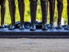 A close up of "She Wouldn’t Take Off Her Boots," created by artist Victoria Milstein.