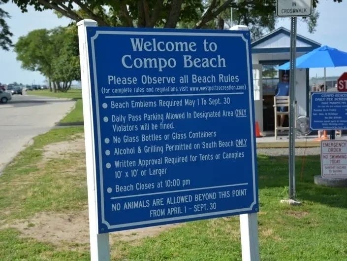 Westport police have increased patrols at Compo Beach following several large after-hours gatherings of high school-age youths in recent weeks.
