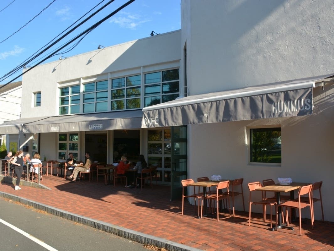 hi'Amba, a new "café + hummus shop," opened this week at 33 Jesup Road in downtown Westport.