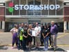 Pictured: Legislator Anker joins Rocky Point Stop & Shop Manager
Robert Evans and employees to present a proclamation for their commitment to
the community as frontline workers during the COVID-19 pandemic.