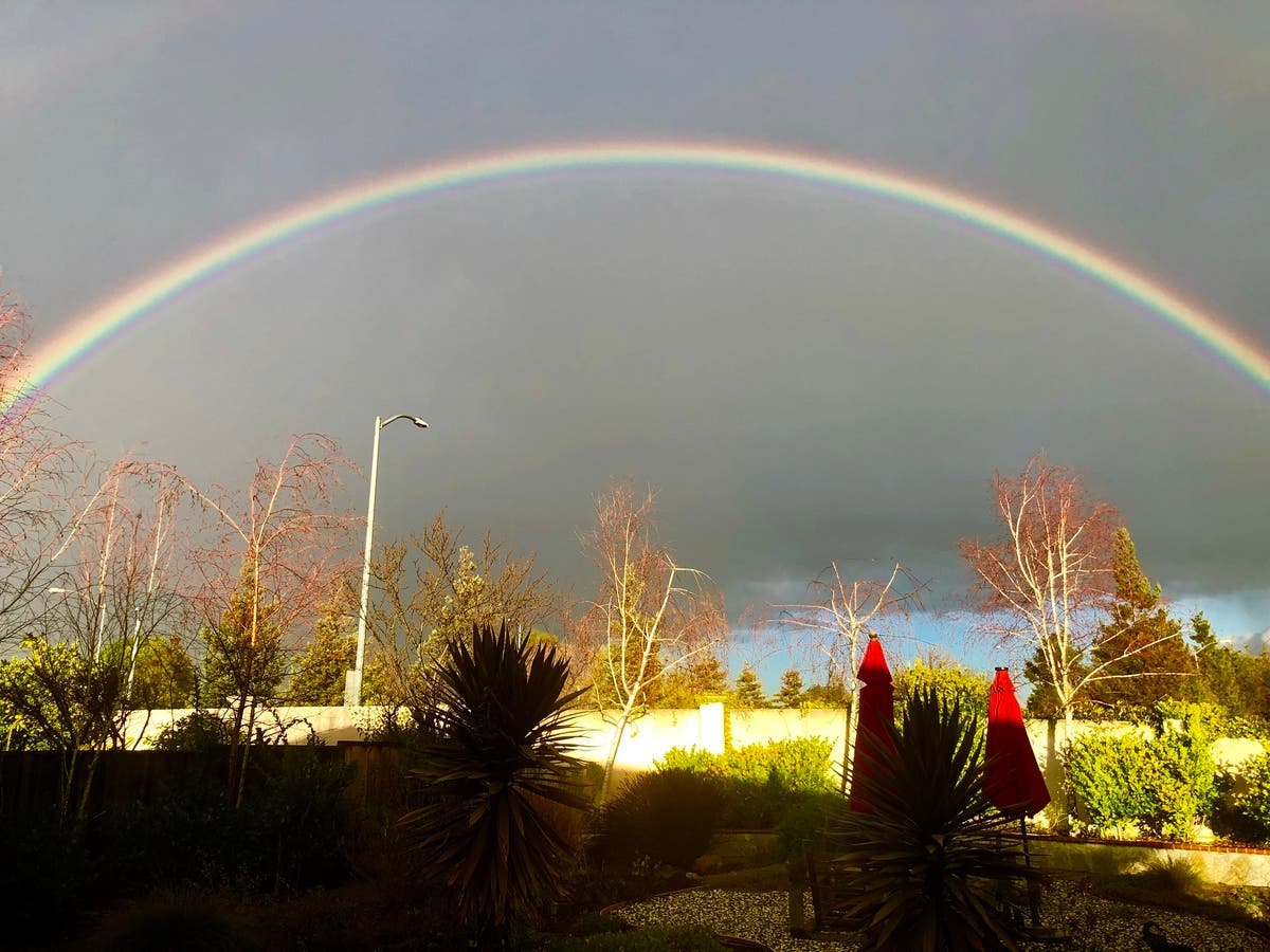 This rainbow photos was taken in Union City.