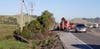 A truck crash forced the closure of Thornton Avenue