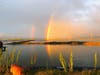 Double rainbow at the Dumbarton Bridge