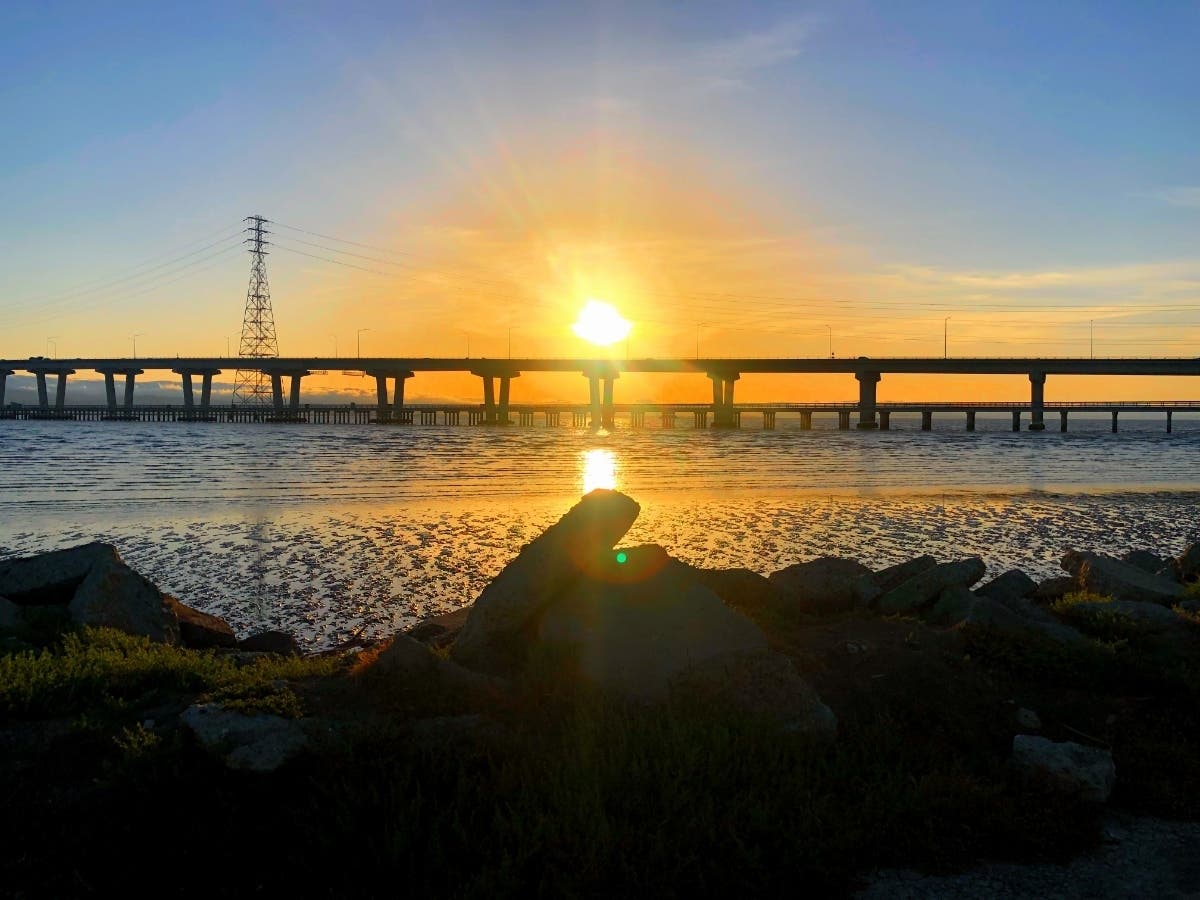 Sunset at the Dumbarton Bridge